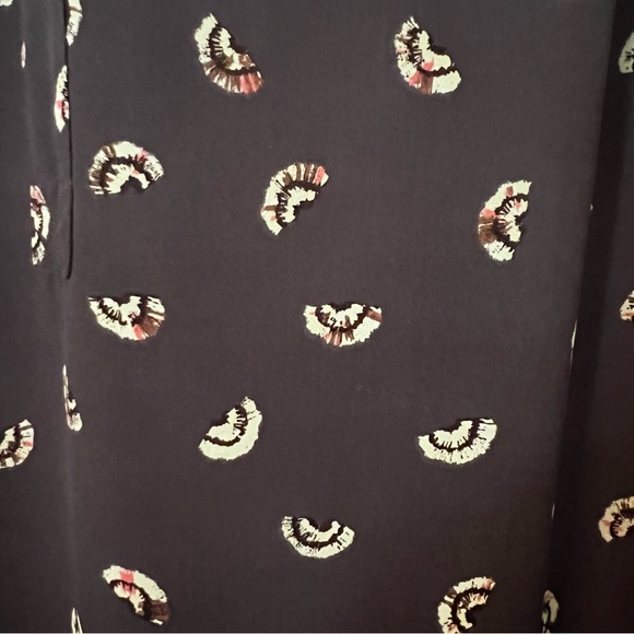 Daniel Rainn Navy Multicolor Floral Blouse - Size 1X - Picture 3 of 9